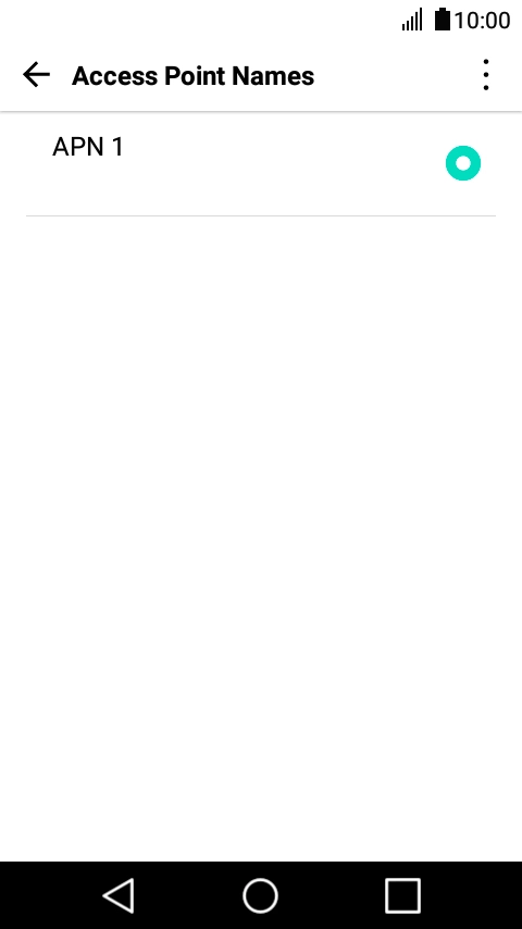 Press the menu icon.