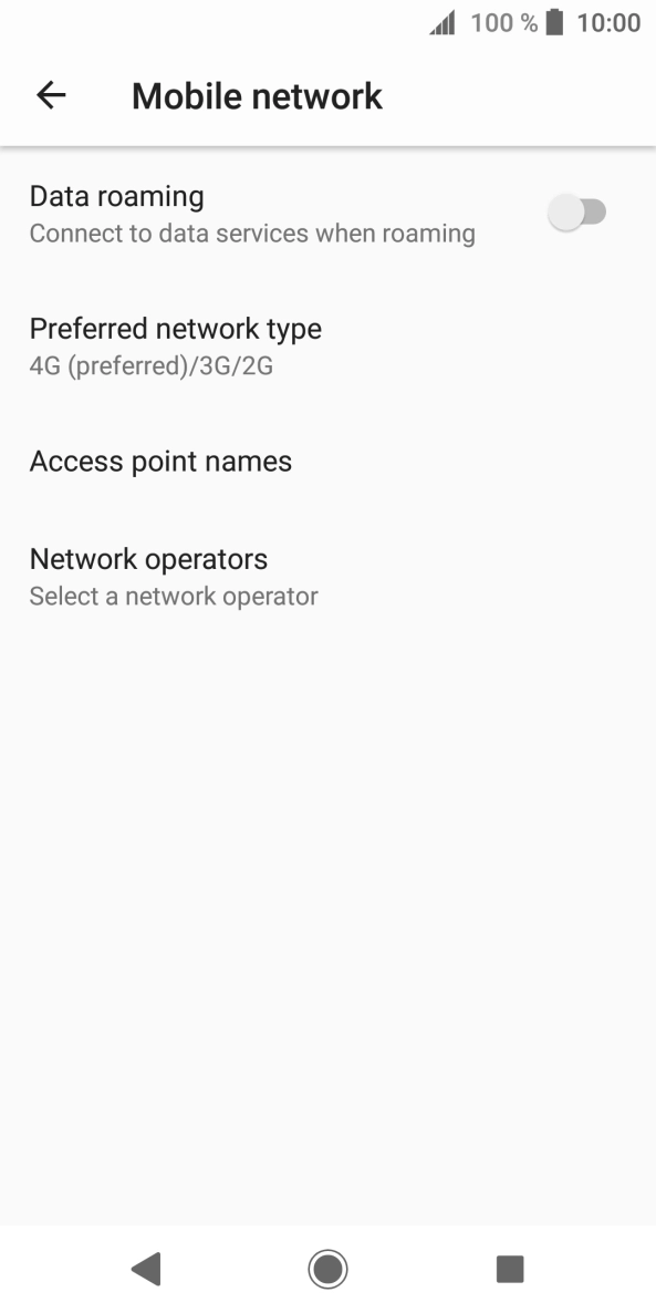Press Access point names.
