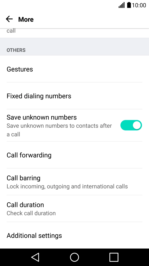 Press Call forwarding.