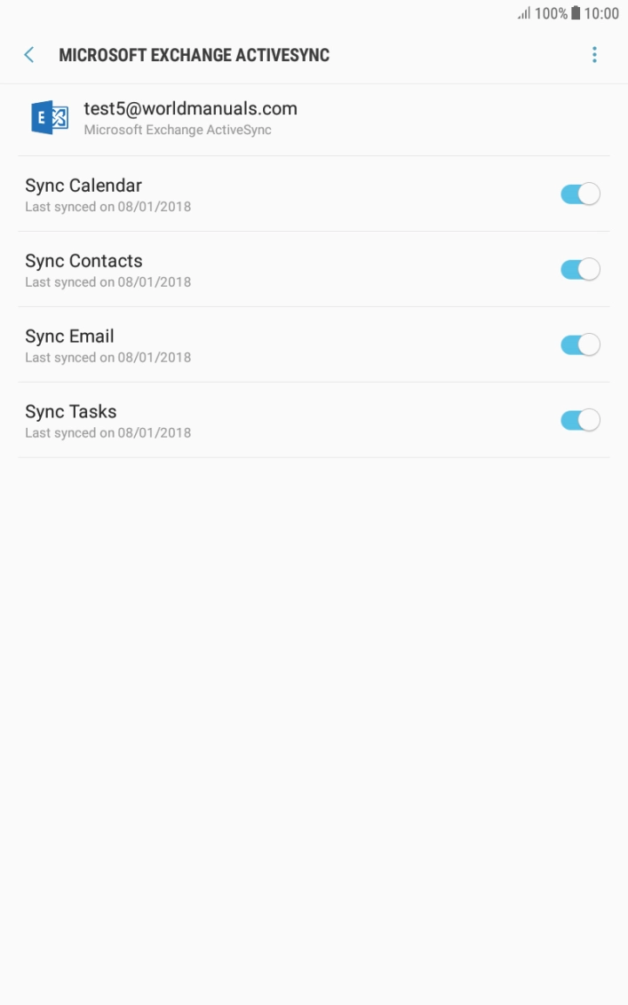 Press the menu icon.