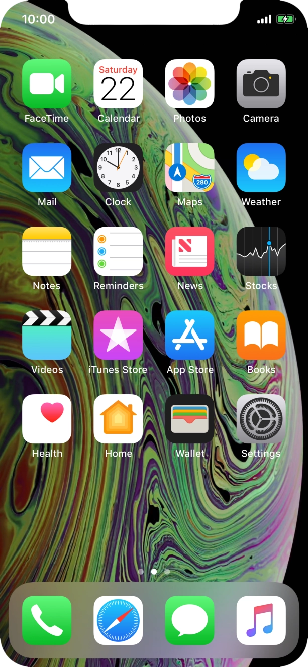 When the battery charging icon is displayed, the battery is charging.