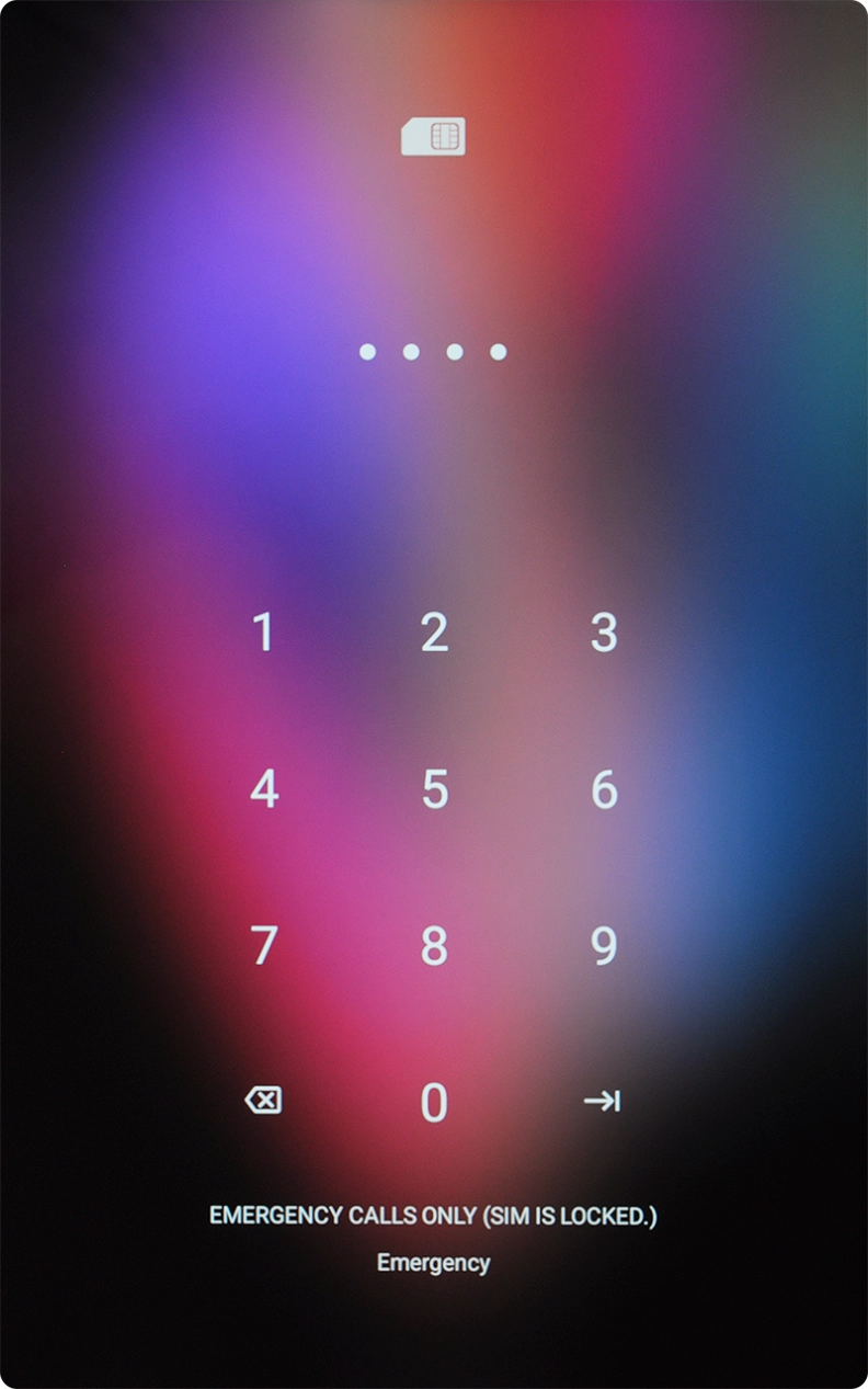 If you're asked to key in your PIN, do so and press arrow right.
