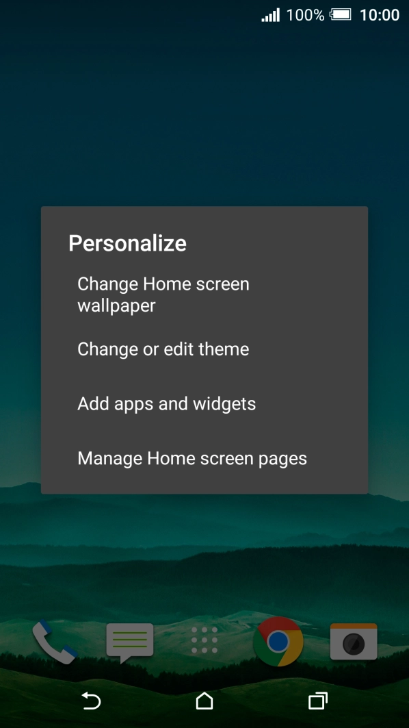 Press Change Home screen wallpaper.