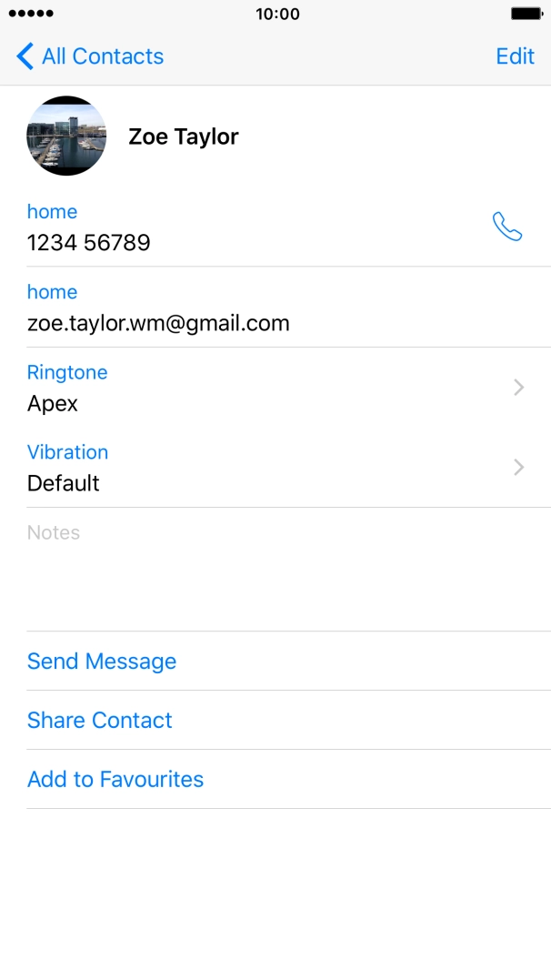 Press the Home key to return to the home screen.