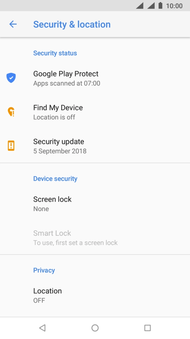 Press the Home key to return to the home screen.