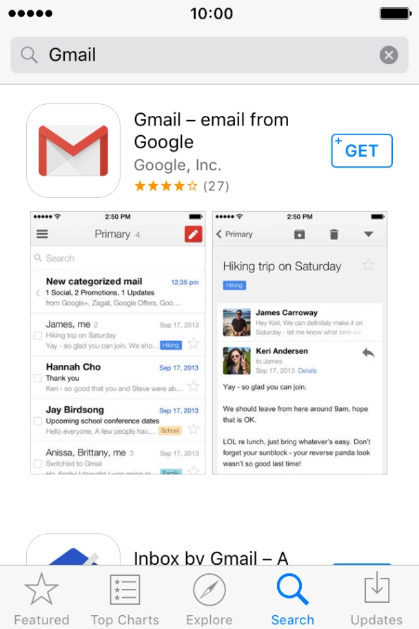 Press Gmail.