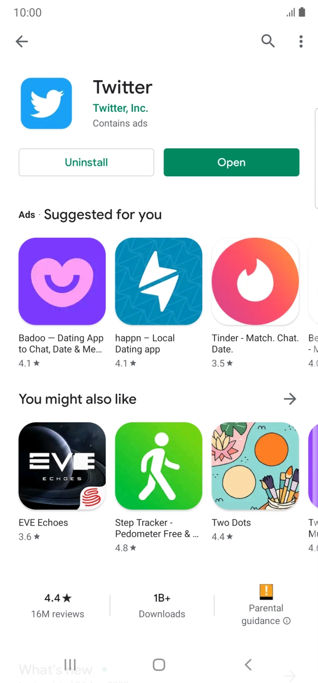 Press the Home key to return to the home screen.