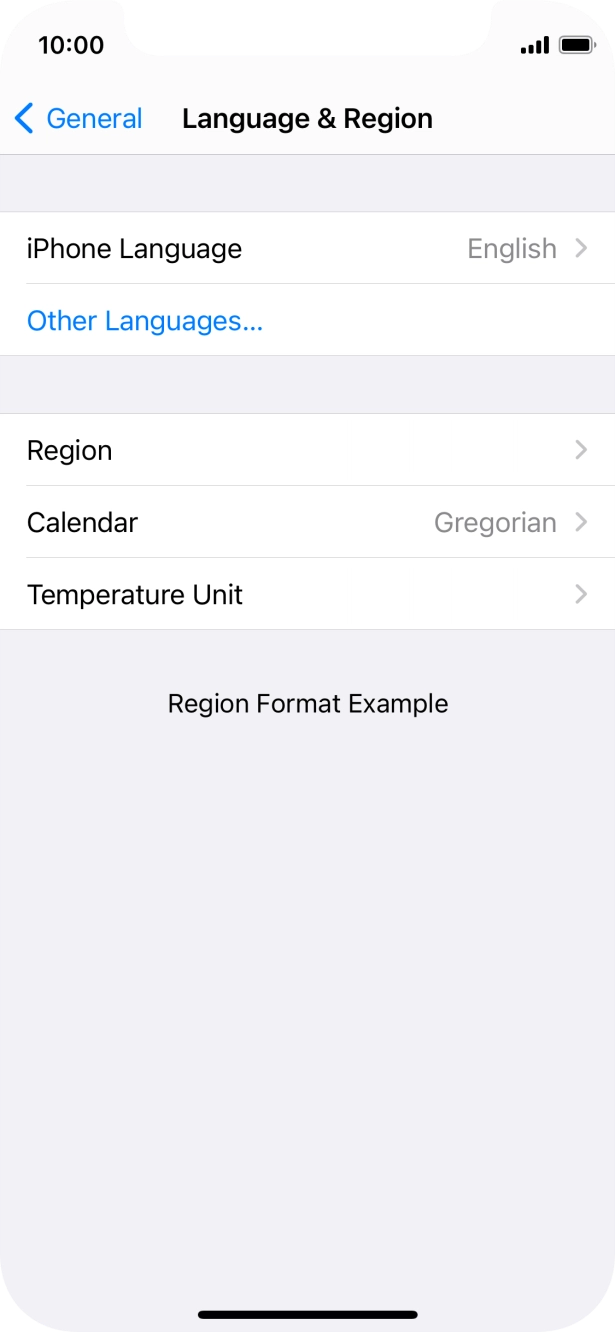 Press iPhone Language.