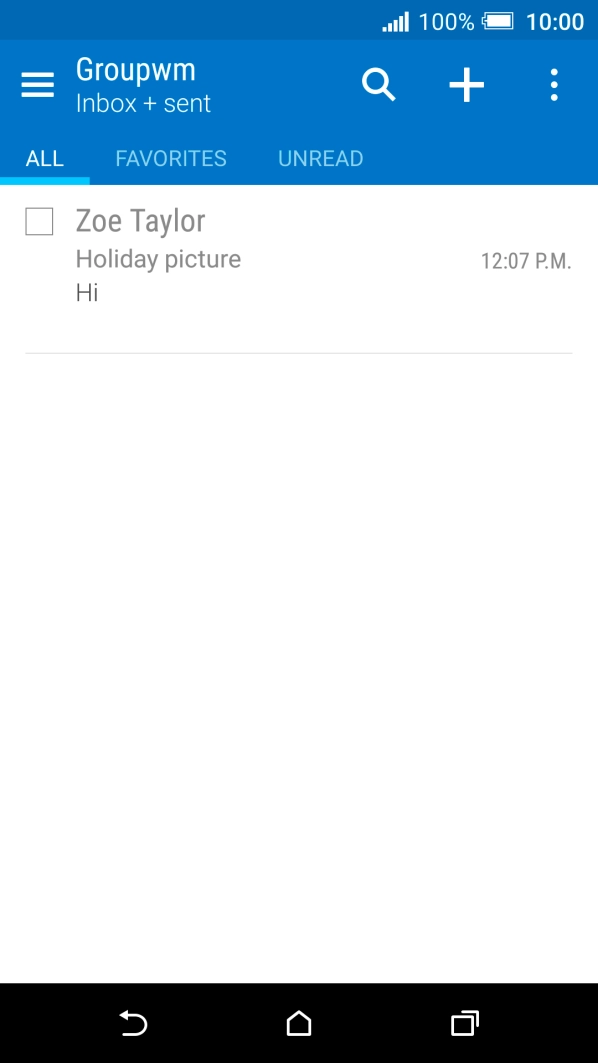 Press the menu icon.