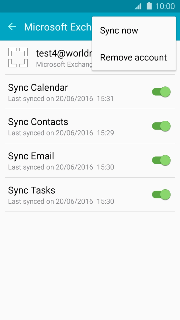 Press Remove account.