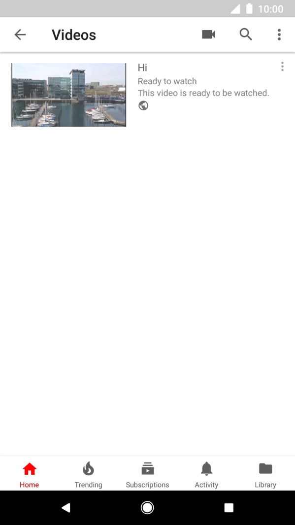 Press the search icon.