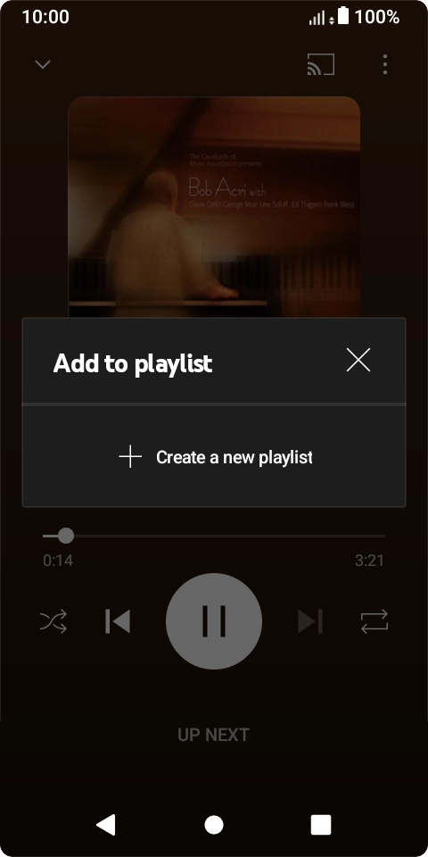 Press Create a new playlist.