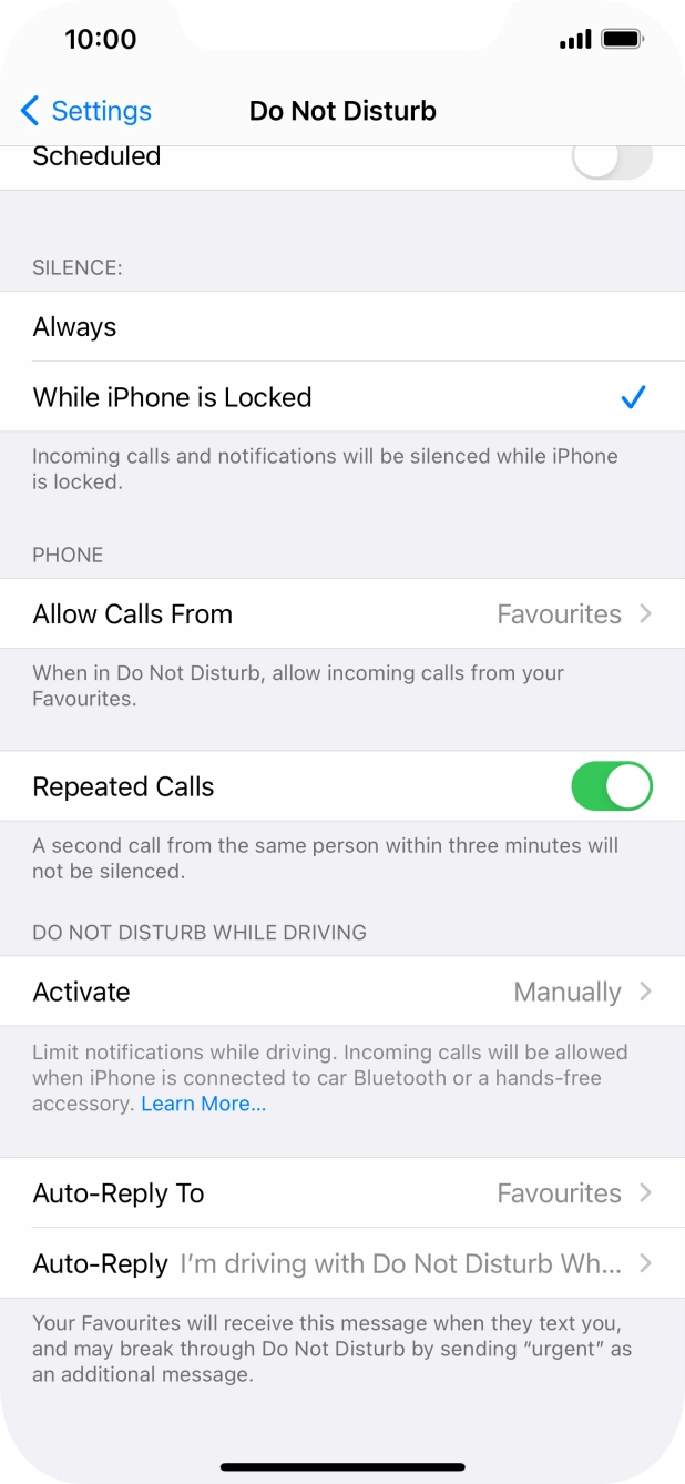 Press Auto-Reply To.