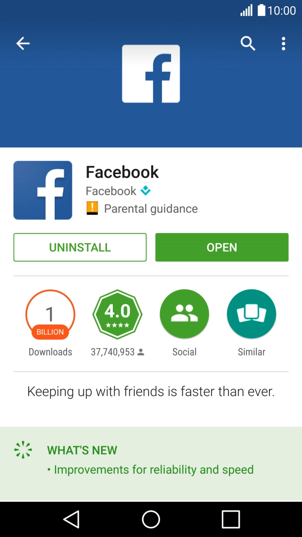 Press the Home key to return to the home screen.