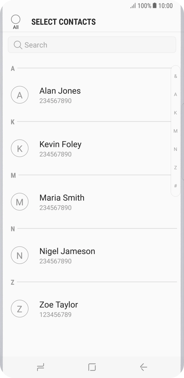 Press the field above 