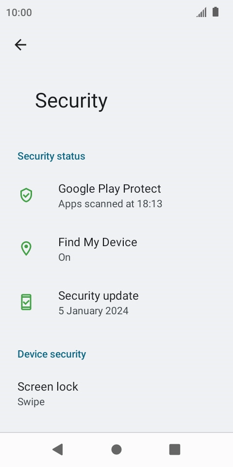 Press the Home key to return to the home screen.