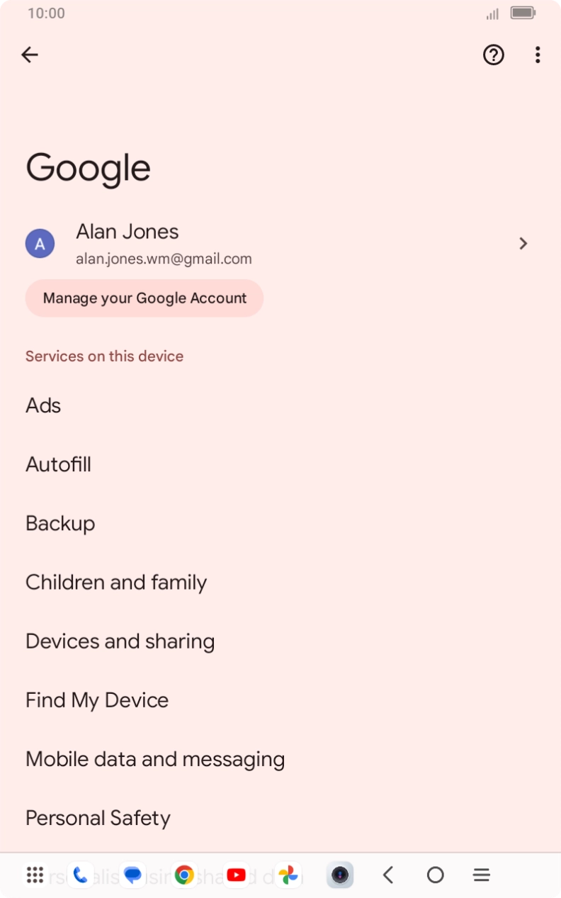Press Find My Device.