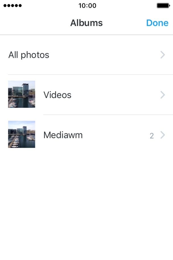 Press the required picture. Press the required picture.