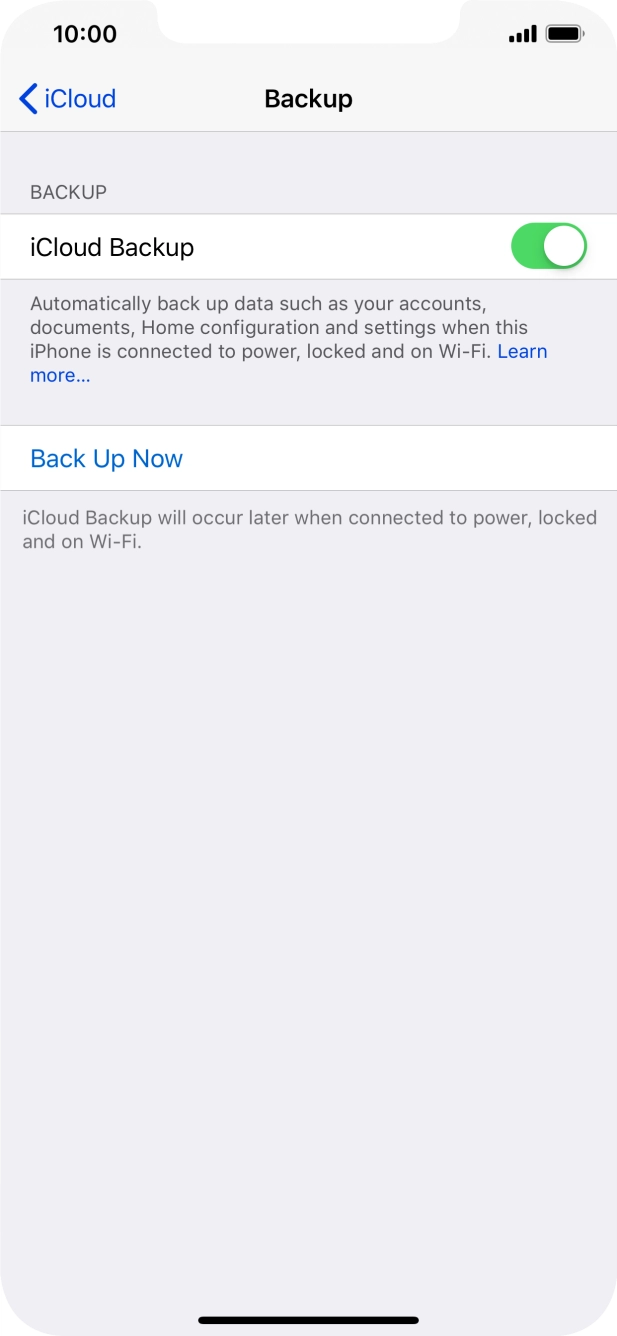 Press Back Up Now and wait while the phone memory is backed up. Press Back Up Now and wait while the phone memory is backed up.