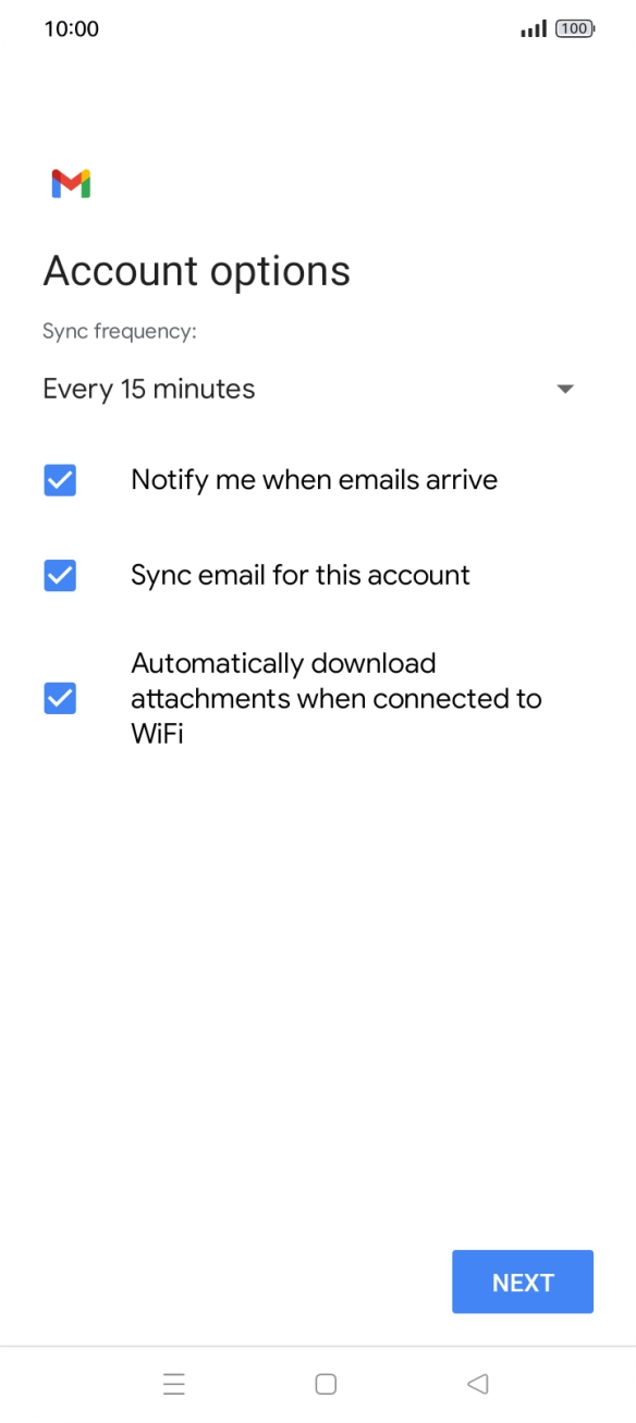 Press the drop down list below 