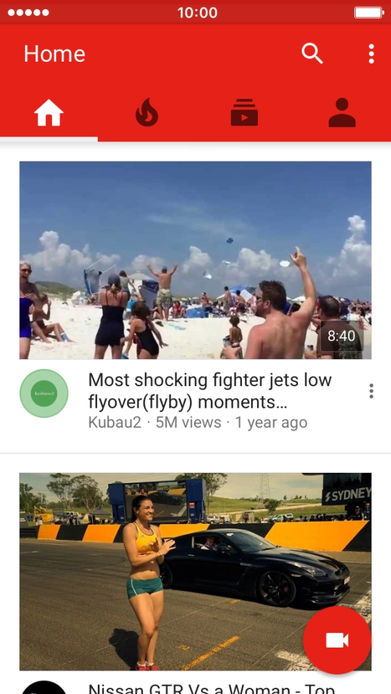 Press the search icon.