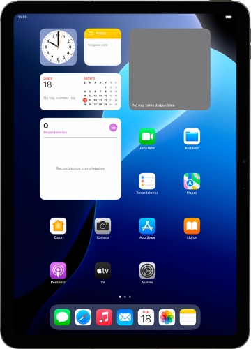 Imagen 1: Vista frontal del Apple iPad Air M3 Wifi 11 2025 - DarkGray