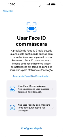 Prima Configurar depois.