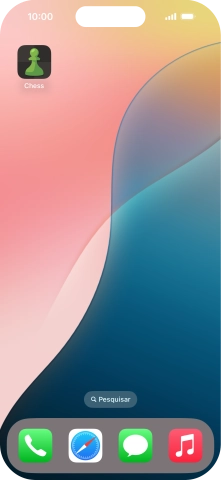 Mantenha premida por um momento a app pretendida.