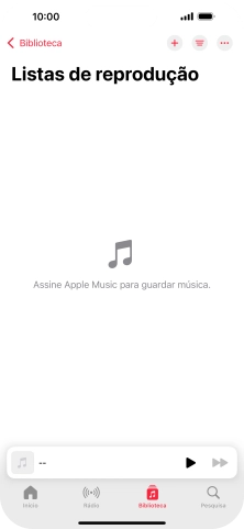 Prima o ícone de nova lista de reprodução.