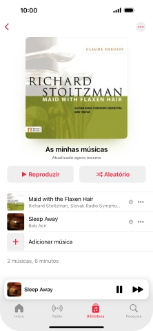 Prima o título da música.