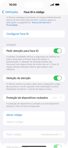 Prima Configurar Face ID.