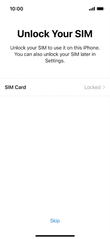 Press SIM Card. Press SIM Card.