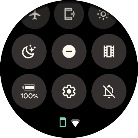 Press the required function to open an application or turn the function on or off. Press the required function to open an application or turn the function on or off.