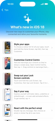 Slide your finger upwards starting from the bottom of the screen to return to the home screen.