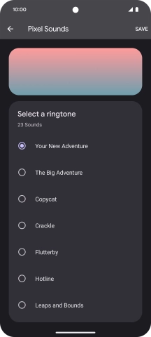 Press the required ringtones to hear them.