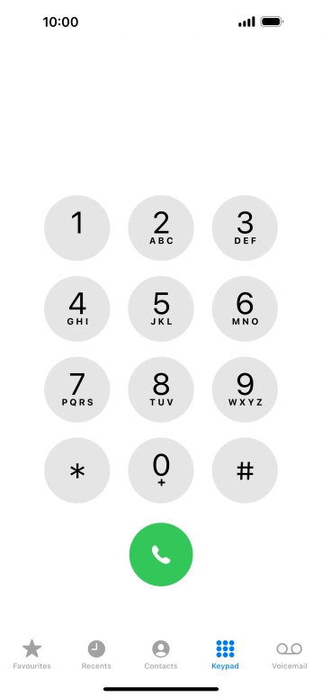 Press Keypad.