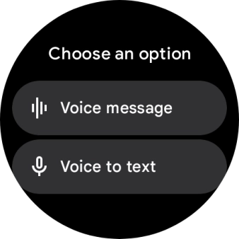 Press the required setting and follow the instructions on the screen to record and send the required reply.