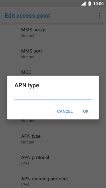 Key in mms and press OK. Key in mms and press OK.