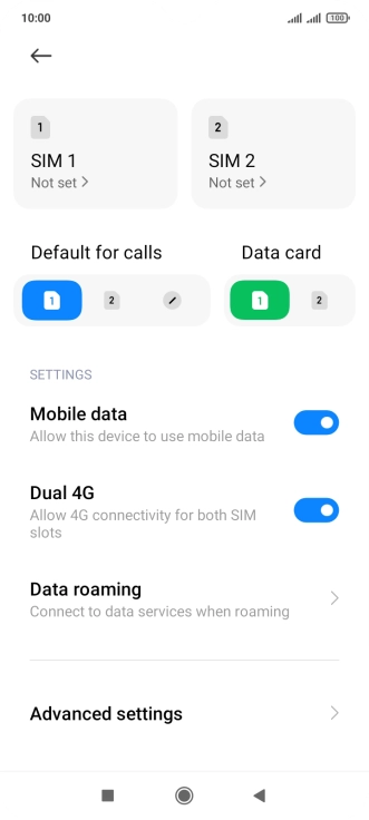 Press the Home key to return to the home screen.