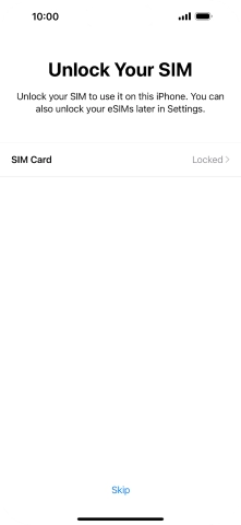 Press SIM Card.