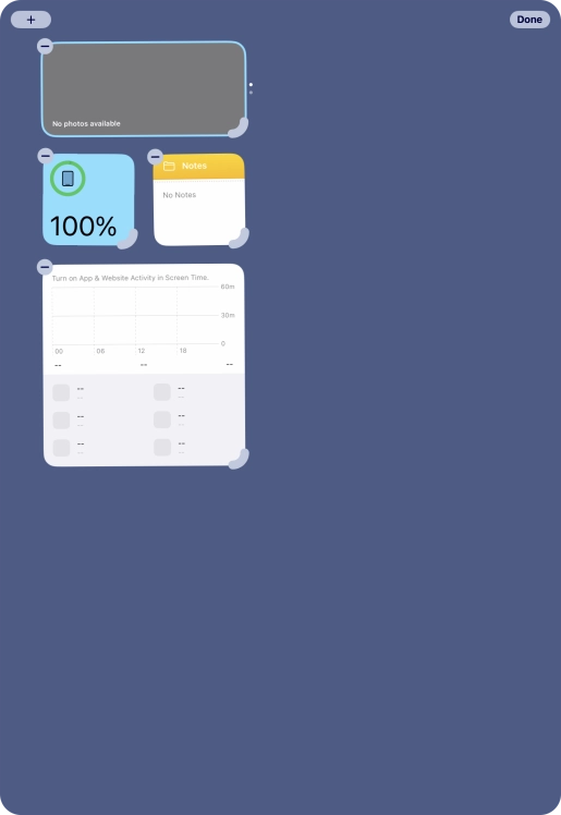 Press the add icon. Press the add icon.