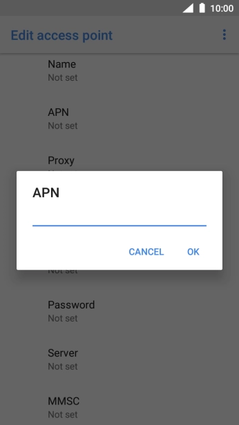 Key in wap.o2.co.uk and press OK. Key in wap.o2.co.uk and press OK.