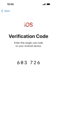 Follow the instructions on the screen and in the 'Move to iOS' app to transfer the content from the Android phone to your phone and set up your phone and prepare it for use.