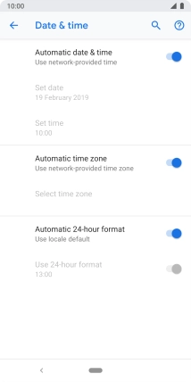 Press the Home key to return to the home screen.
