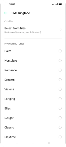 Press the Home key to return to the home screen.