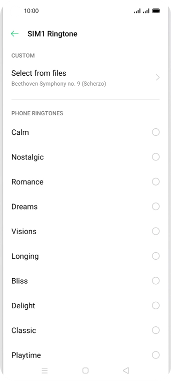 Press the Home key to return to the home screen.