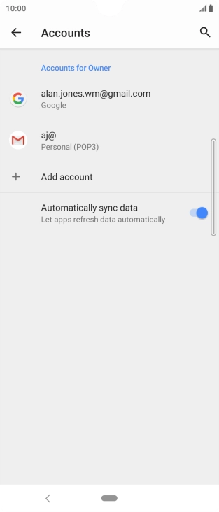 Press the Home key to return to the home screen. Press the Home key to return to the home screen.