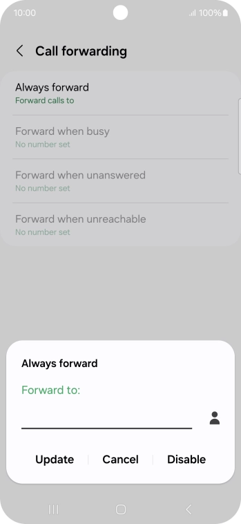 Press Disable.