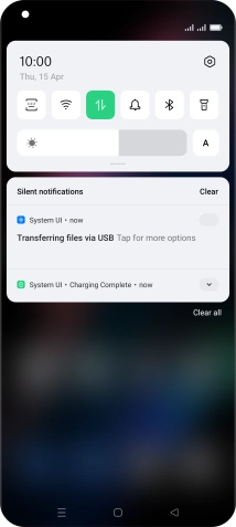 Press Tap for more options.