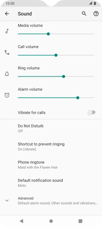 Press the Home key to return to the home screen.